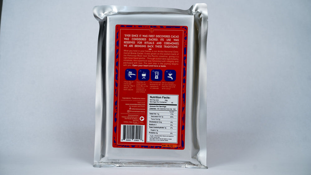 
                  
                    Ceremonial Cacao - 100% Arriba Nacional cacao paste 1kg
                  
                
